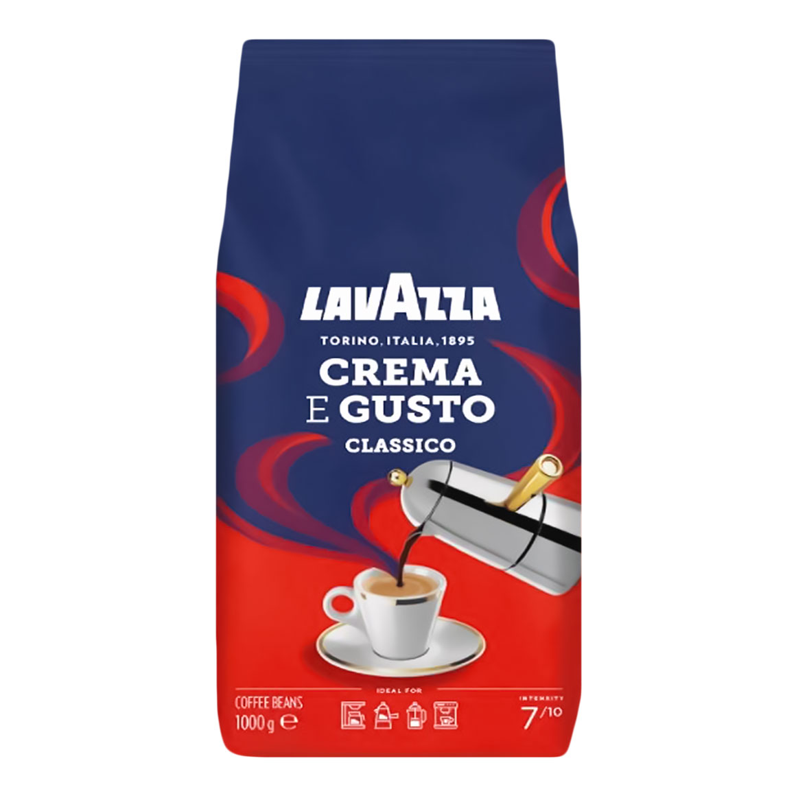 Кофе Lavazza Crema e Gusto Classico 1 кг (в зернах)