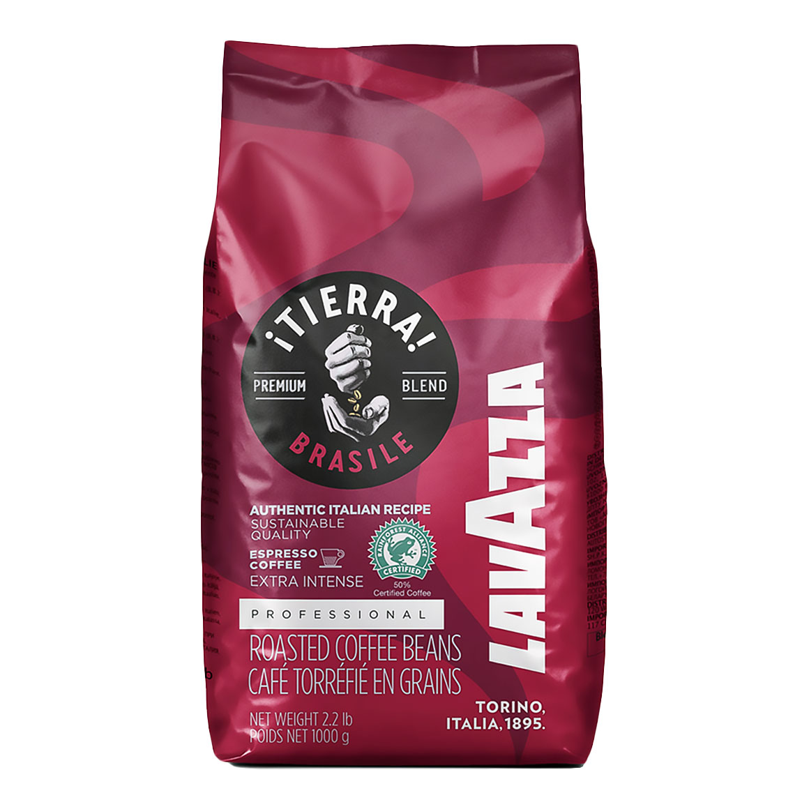 Кофе в зернах Lavazza Tierra Brasile Extra Intense 1 кг