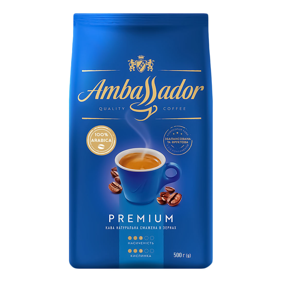 Кофе Аmbassador Premium 1 кг (в зернах)